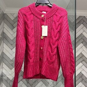 A New Day Women's Pink Cable Knit Sweater small